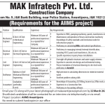 Accountant jobs in MAK Infratech.
