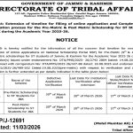 Pre-Matric and Post-Matric Scholarships