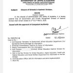 Schools, Colleges to remain closed for two days in Kashmir