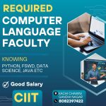 Computer language faculty Jobs Jammu in CIIT.