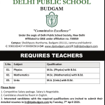 Delhi Public School Budgam Jobs.
