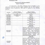 JKPSC Date Sheet for J&K Combined Competitive (Main) Exam 2025.