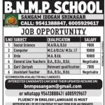 Teacher jobs in Srinagar