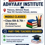 Teacher required in Adhyaay Institute