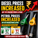 Petrol, diesel prices hiked for third time in less than 10 days.