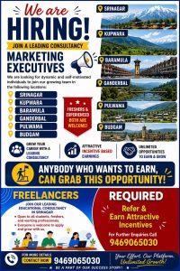 Marketing Executives Jobs in Kashmir