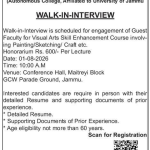Govt College for Women walk in interview