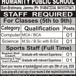 Humanity Public School Jammu Recruitment 2026