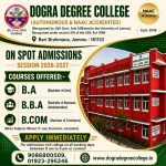On Spot Admissions in BA, BBA, B.Com.