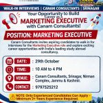 Canam Consultants Recruitment 2026 – Marketing Executive