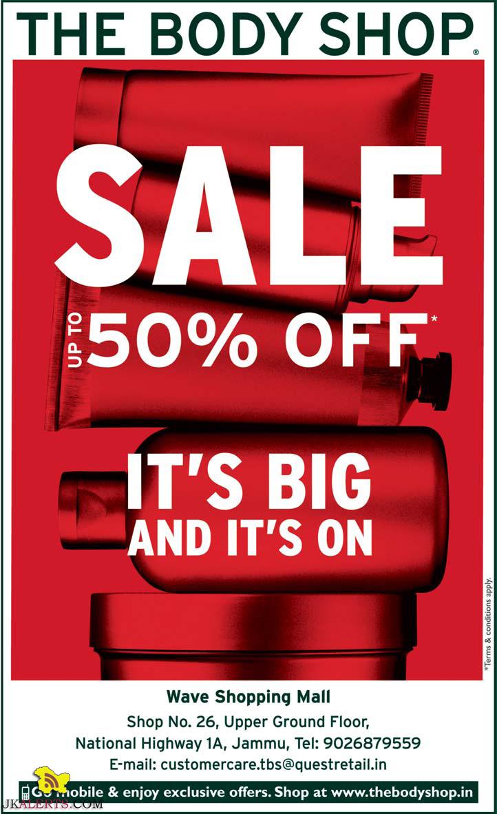 Ths Body Shop Wave Mall Jammu Sale Upto 50 JKAlerts JK Updates 