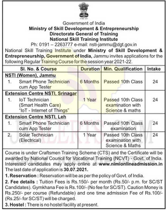 NATIONAL SKILL TRAINING INSTITUTE NSTI PHOTOS visual data 8