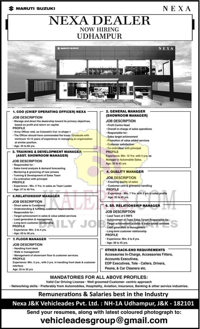 Floor Manager Job Description In Car Showroom Viewfloor.co