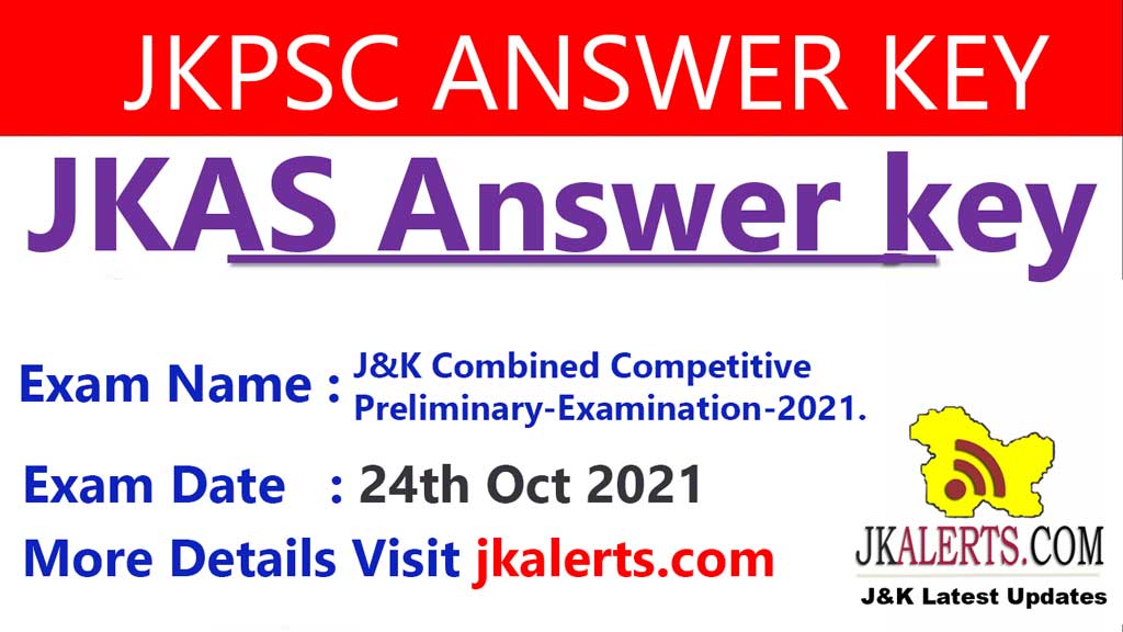 KAS Answer Key 2021. JKAlerts JK Updates.