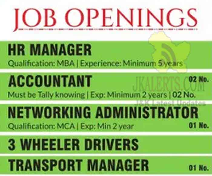 Khyber Agro Farms Jobs Recruitment 2022. Srinagar Jobs.