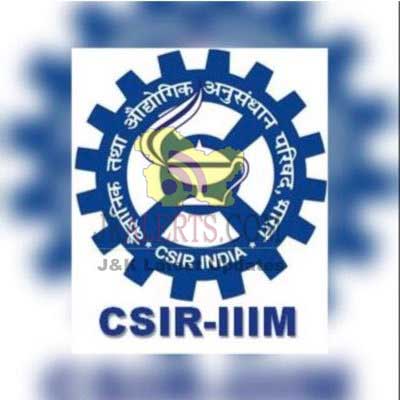 CSIR-IIIM, Jammu Recruitment for Various Posts | JKAlerts JK